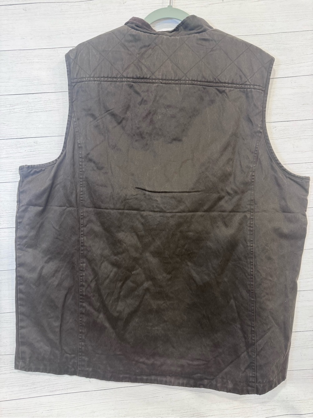 Men's Quilted Work Vest - Black - Picture 11 of 12